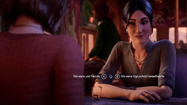 Safi asking Max a question in Life is Strange Double Exposure